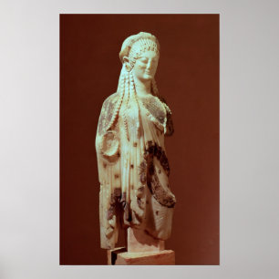 Kore figure, c.510 BC Poster