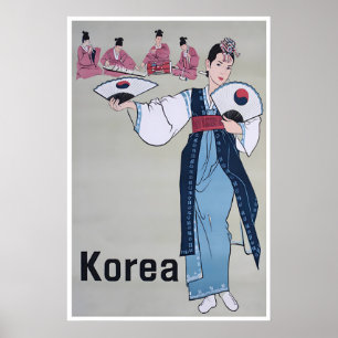Korea Art Print Asia Travel Poster South Korean