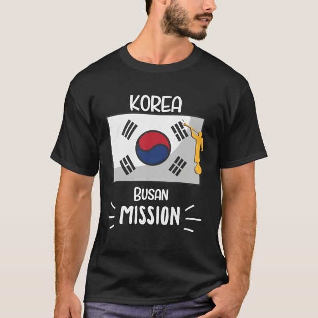 Korea Busan Mormon LDS Mission Missionary T-Shirt (Front)