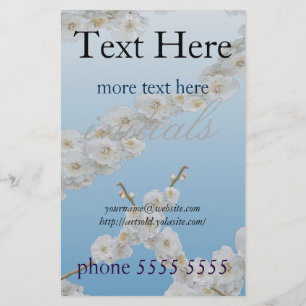 Korea Cherry Blossoms White Flyer