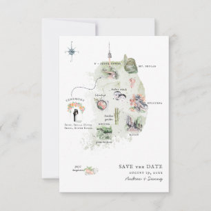 Korea Destination Wedding Itinerary Map