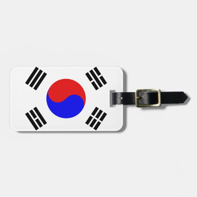 Korea flag luggage tag (Front Horizontal)