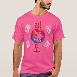 Korea Flag Martial Art Athlete Taekwondo T-Shirt