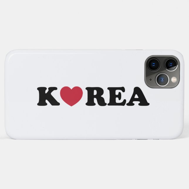 Korea Love Heart Case-Mate iPhone Case (Back (Horizontal))