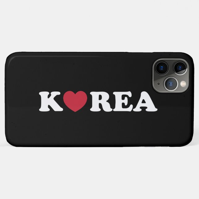 Korea Love Heart Case-Mate iPhone Case (Back (Horizontal))