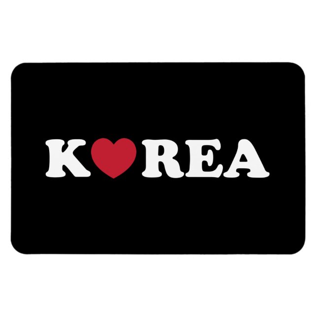 Korea Love Heart Magnet (Horizontal)