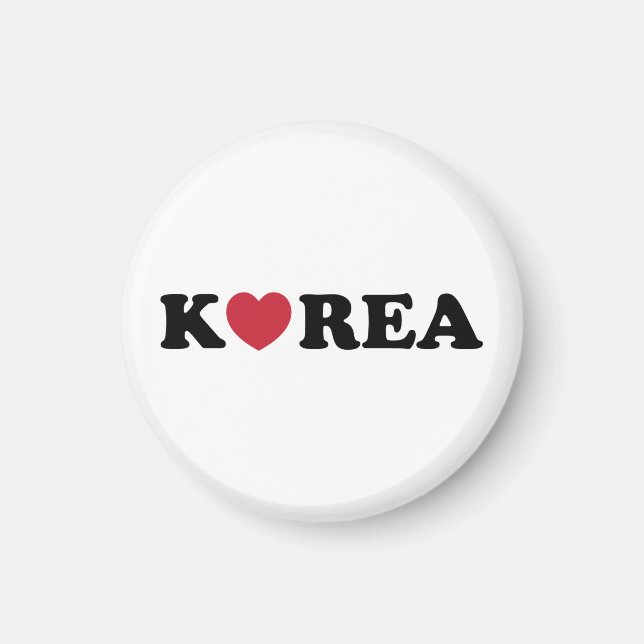 Korea Love Heart Magnet (Front)