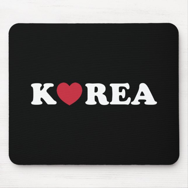 Korea Love Heart Mouse Pad (Front)