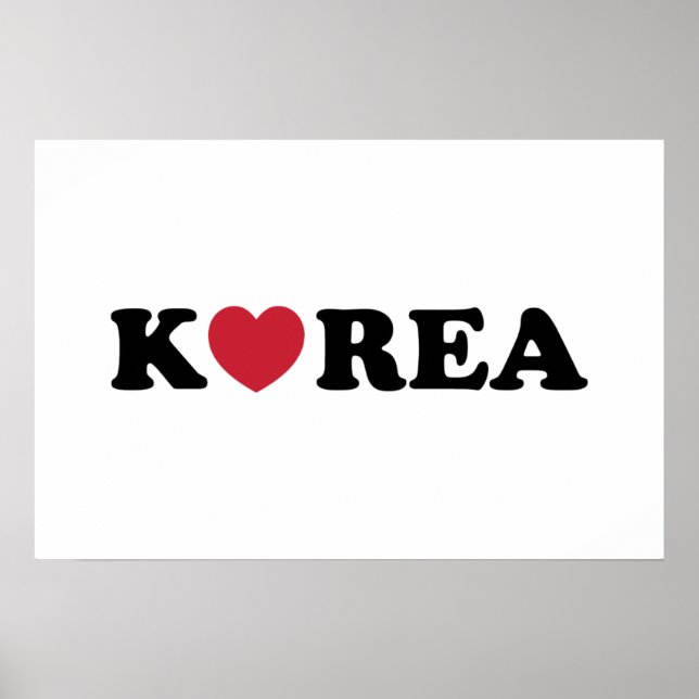 Korea Love Heart Poster (Front)