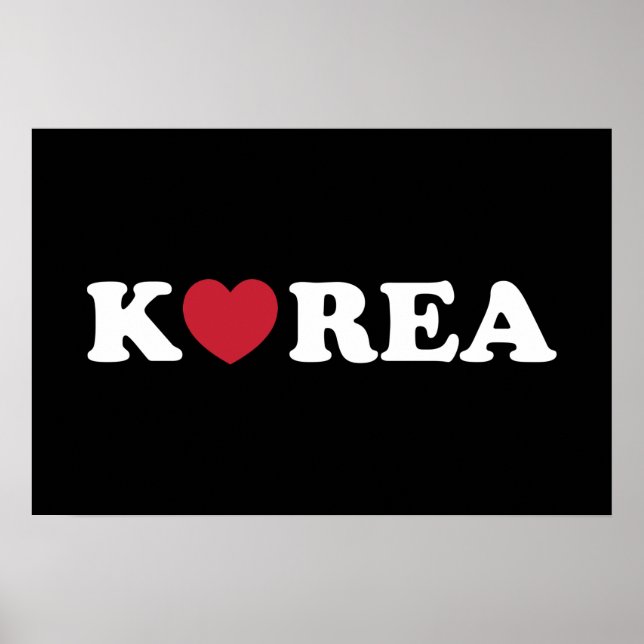 Korea Love Heart Poster (Front)