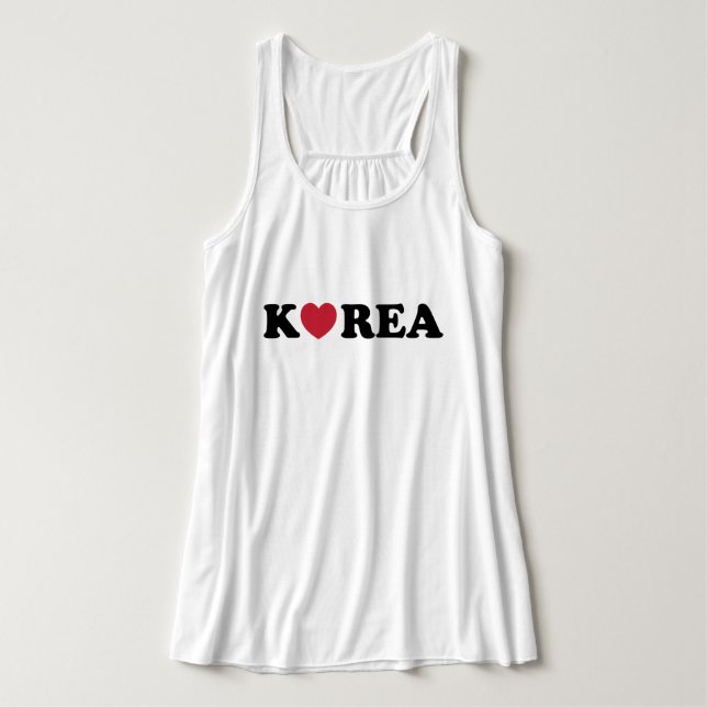 Korea Love Heart Singlet (Design Front)