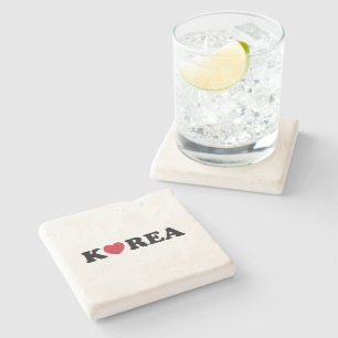 Korea Love Heart Stone Coaster