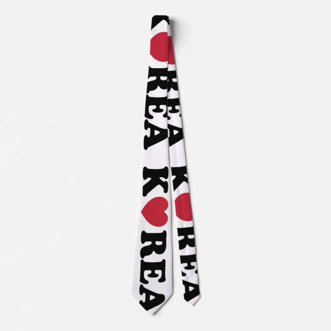 Korea Love Heart Tie (Front)