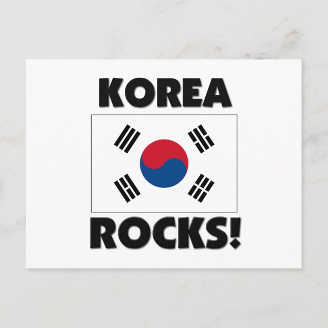 Korea Rocks Postcard (Front)