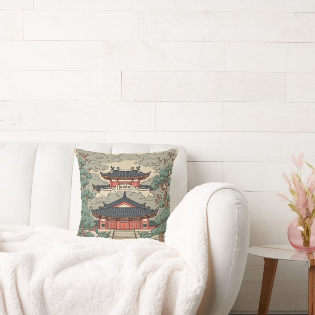 Korea’s old royal palace image pillow cushion (Couch)