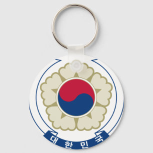 korea south emblem key ring
