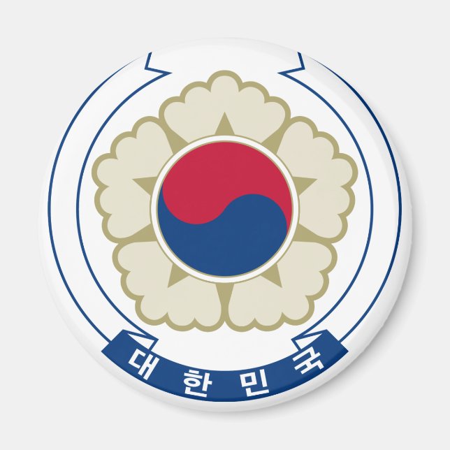 korea south emblem magnet (Front)