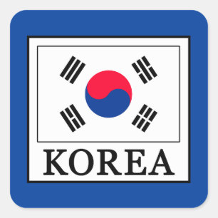 Korea Square Sticker