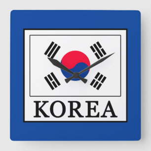Korea Square Wall Clock