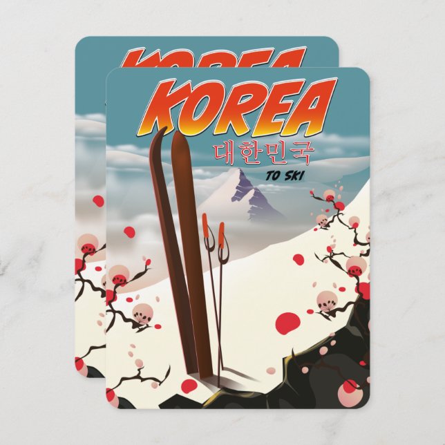 Korea to ski (Front/Back)
