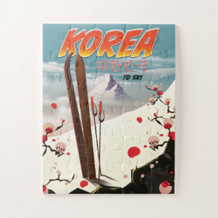 Korea to ski jigsaw puzzle