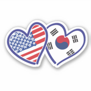 Korean American Heart Flags