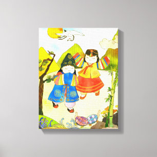 Korean Baby's First Birthday Canvas Print