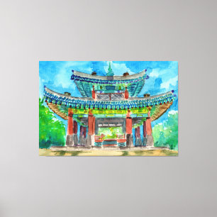 Korean Buddhist Shrine Canvas Print