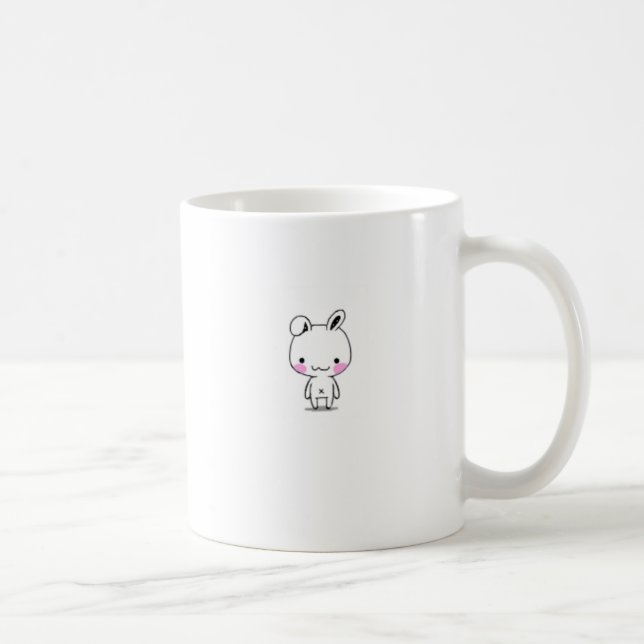 korean bunny 001 coffee mug (Right)