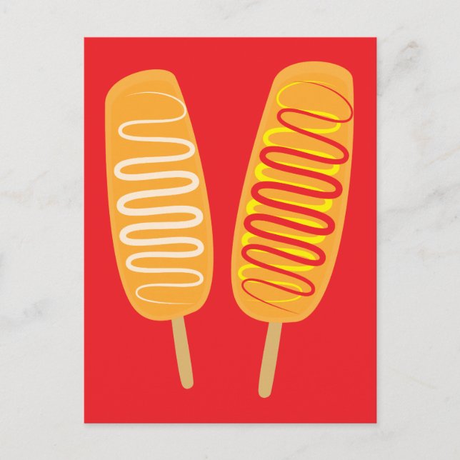 Korean Corn Dogs Postcard (Front)