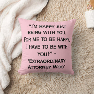 Korean Drama Extraordinary Attorney Woo Quotes Cushion