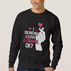 Korean Drama Love K Pop Finger Heart Kdrama South Sweatshirt