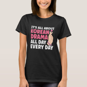 Korean Drama Love K Pop Finger Heart Kdrama T-Shirt