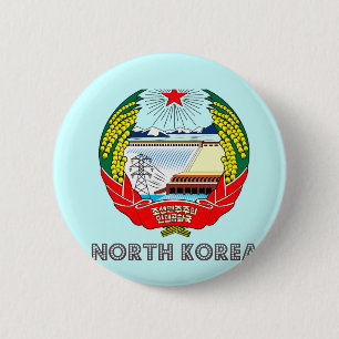 Korean Emblem 6 Cm Round Badge