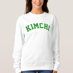 Korean Famous Food Kimchi   Forest Green Sweatshirt