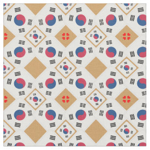 Korean Flag & South Korea Trendy Fabric fashion