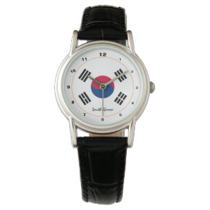 Korean Flag & South Korea trendy fashion /design Watch