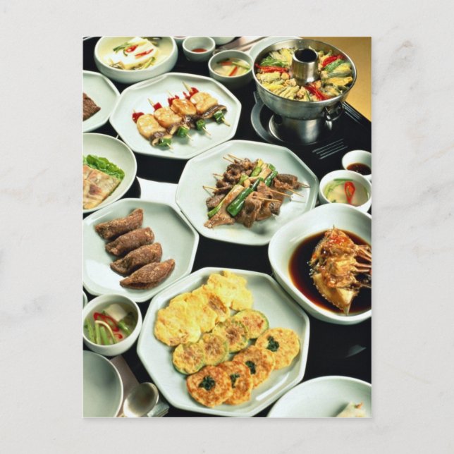Korean food postcard (Front)