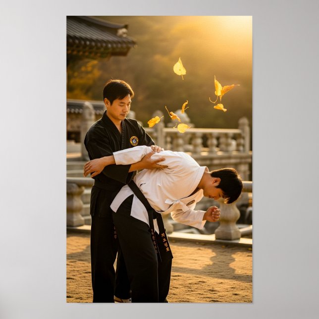 Korean Hapkido Self Defence Poster (Front)