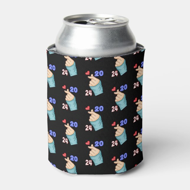 Korean Heart 2024 Can Cooler (Can Front)