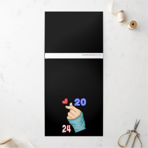 Korean Heart 2024 Tri-Fold Card