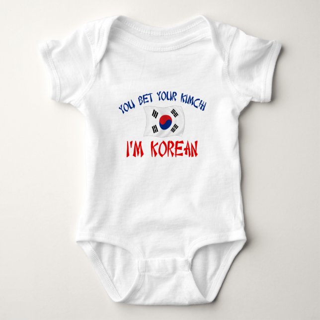 Korean Kimchi Baby Bodysuit (Front)