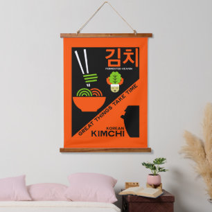 Korean Kimchi Kitchen Art Hanging Tapestry