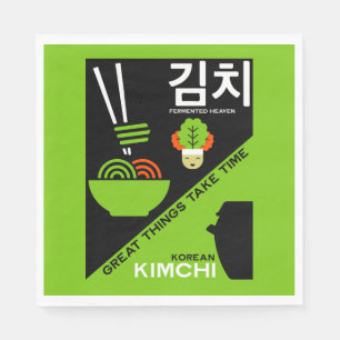 Korean Kimchi Kitchen Art Napkin