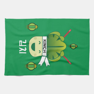 Korean Kimich Healthy Cabbage Food Probiotics  Apr Tea Towel