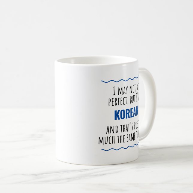Korean Korea Gift Idea Coffee Mug (Front Right)