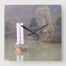 Korean landscape clock