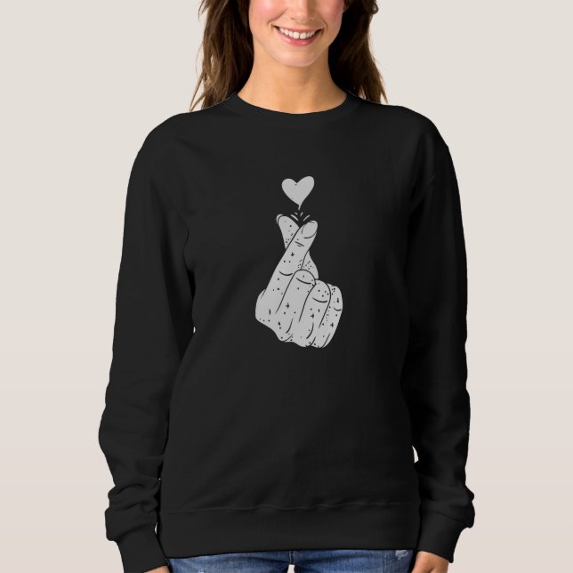 Korean Love Sign Sweatshirt (Front)
