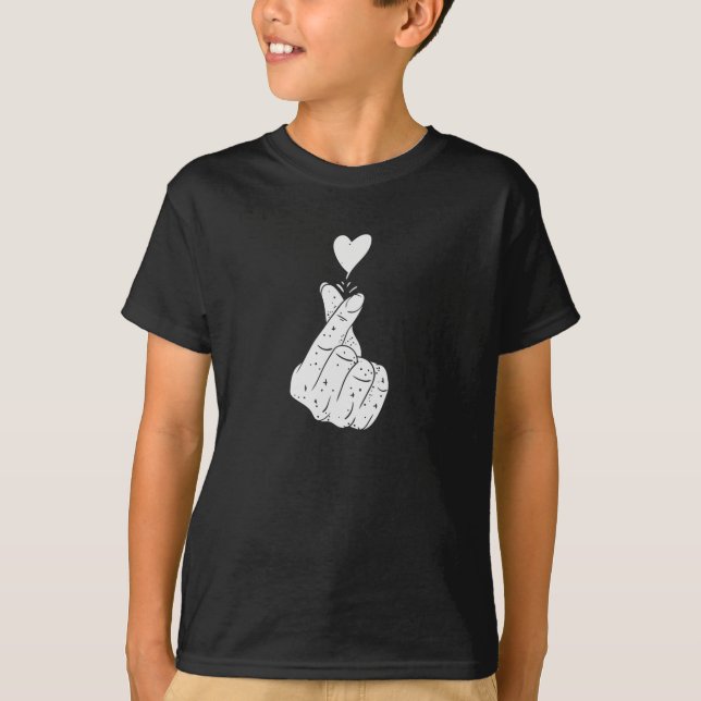 Korean Love Sign T-Shirt (Front)