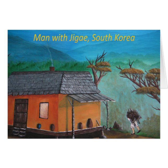 Korean Man Carrying Wood (Jigae) (Front Horizontal)